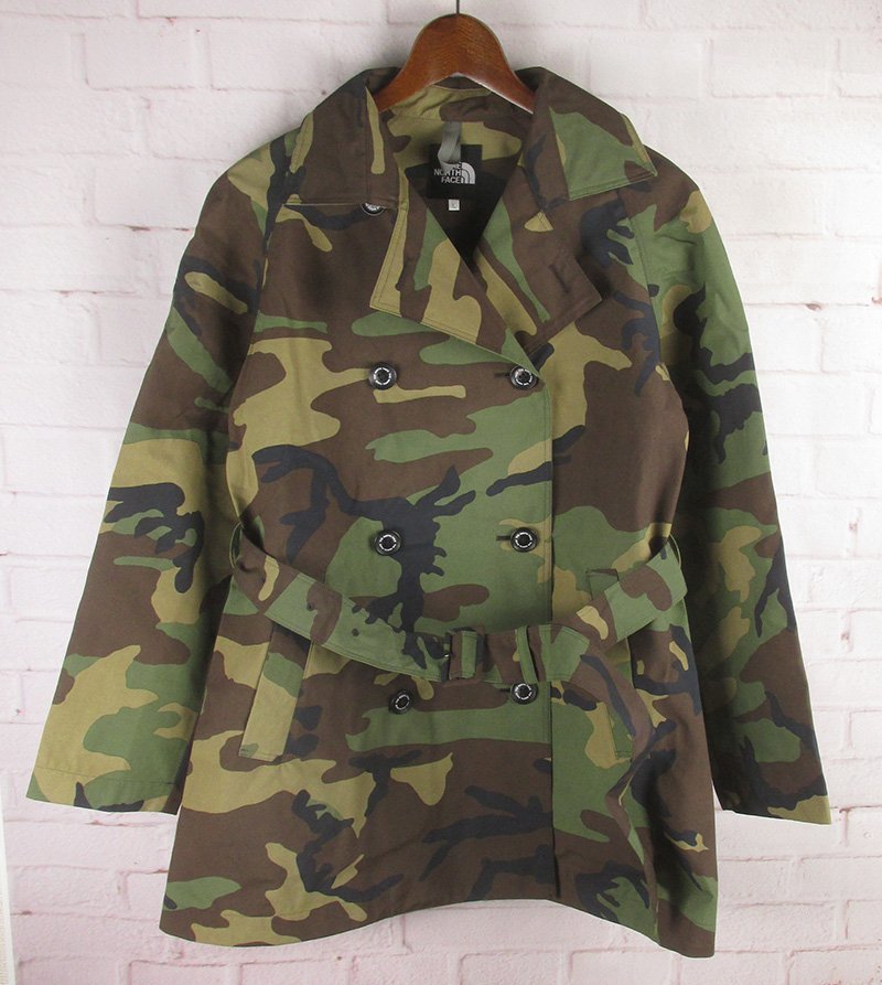 LAJ23948 THE NORTH FACE ノースフェイス アルファドライ ハイベント トレンチコート NPW61554 レディース L 迷彩