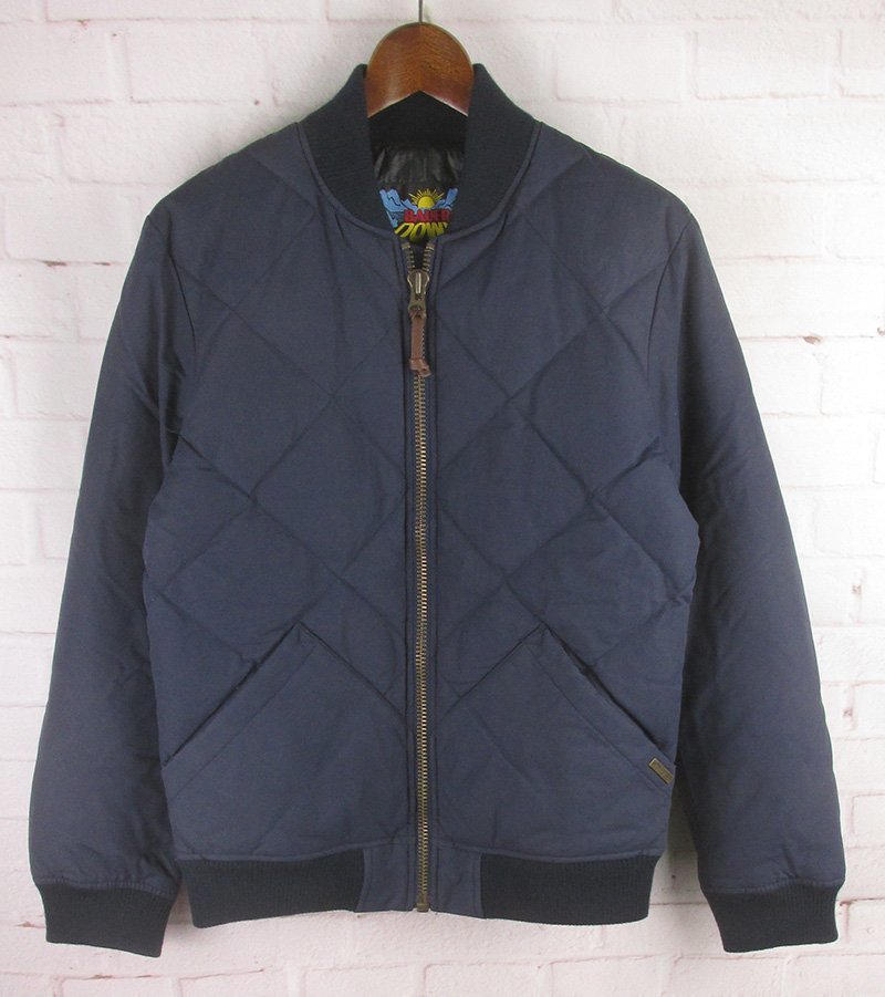 LFJ23774 Eddie Bauer エディーバウアー バウアーダウン ダウンジャケット XS ネイビー