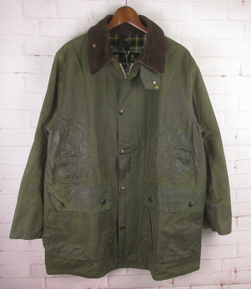 LFJ24064 Yoused Play vintage ユーズド プレイ ヴィンテージ BARBOUR バブアー VINTAGE R3 オイルドコットンジャケット 40 未使用_画像1