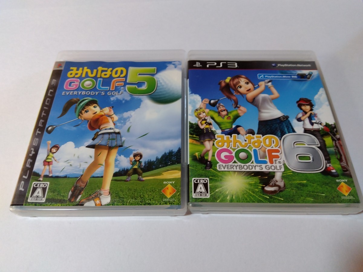 PS3 みんなのゴルフ6 みんなのゴルフ5 ２本セット_画像1