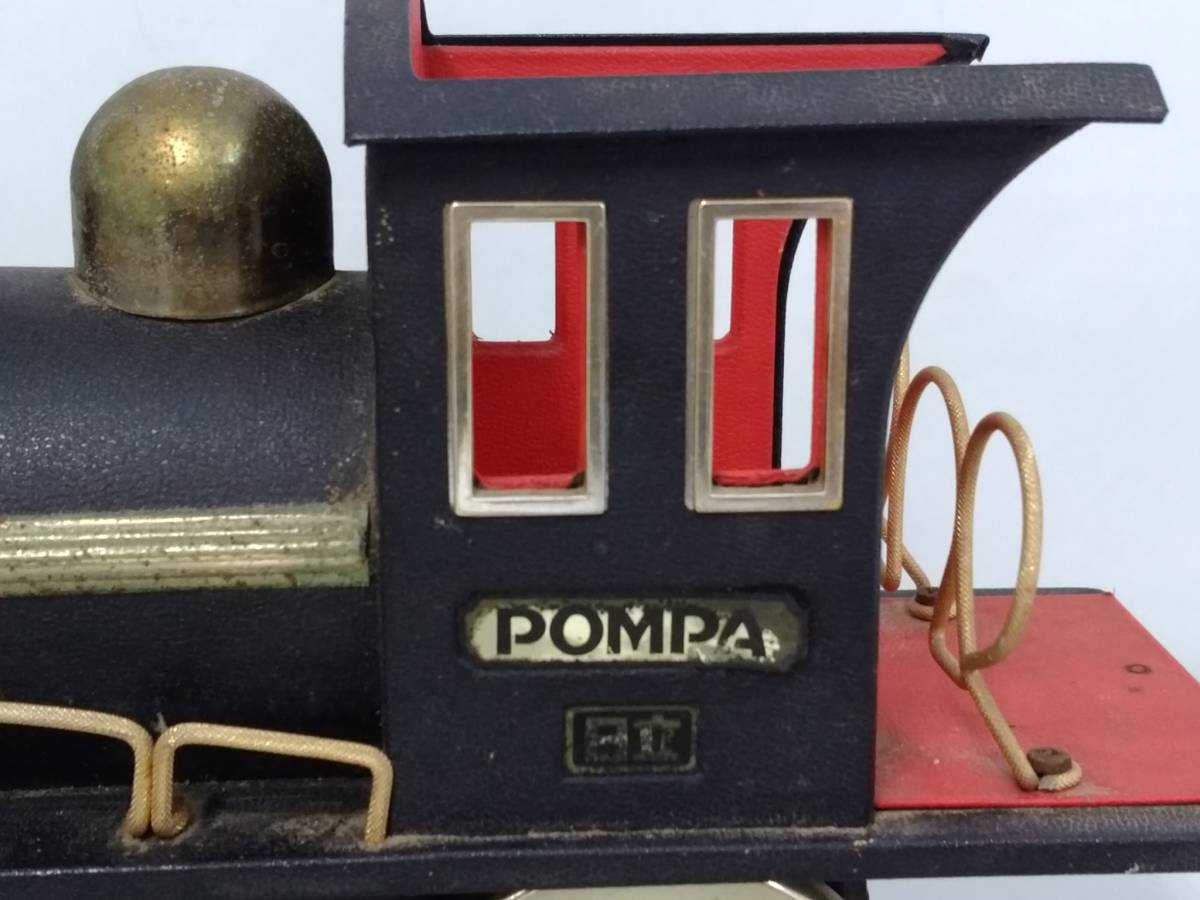 【ジャンク品】日立 POMPA ポンパ号 蒸気機関車/鉄道/電車/オブジェ/インテリア/昭和レトロ/キドカラー/アンティーク/コレクション/LNG65-8_画像2