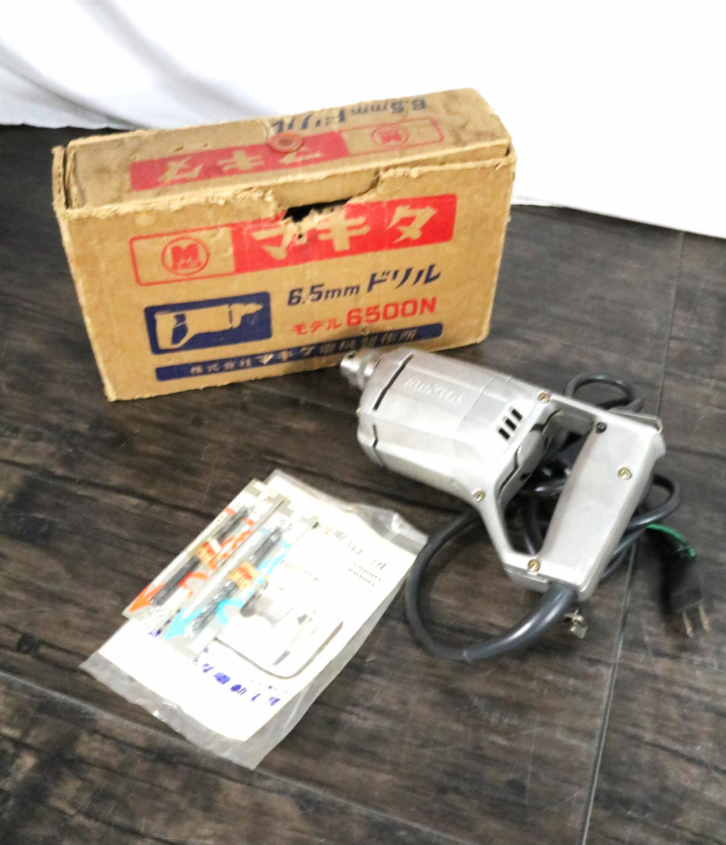 【ト滝】MAKITA マキタ工具3点おまとめ モデル9035 仕上サンダ モデル6500N 6.5㎜ドリル 43型ドリルスタンド DS612DEW97_画像3