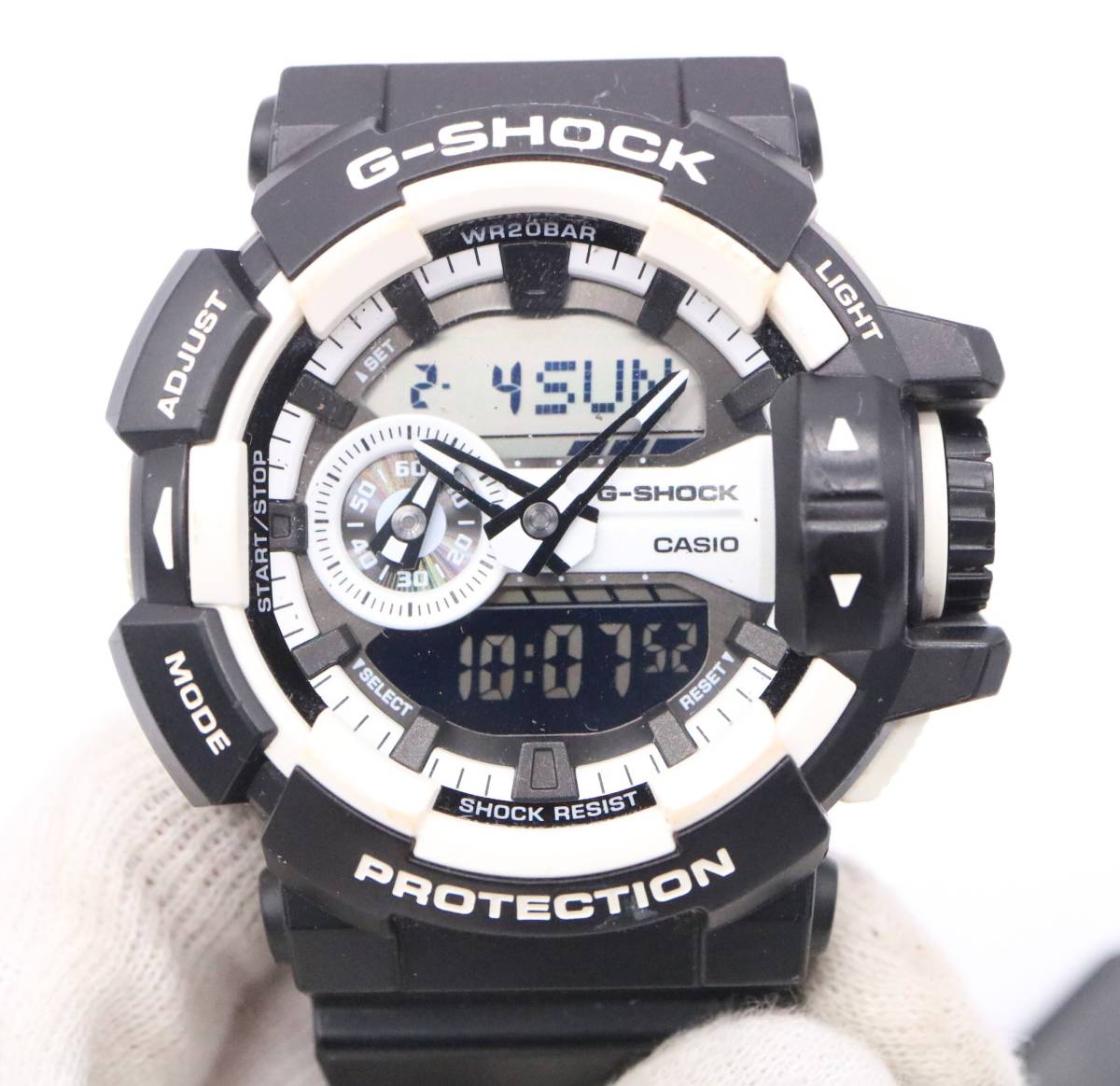 【ト滝】CASIO G-SHOCK 3点おまとめ GA-400 GN-1000B GA-1100 アナデジ クォーツ メンズ 腕時計 カシオ Gショック ブラック系 AG000DEM24_画像4