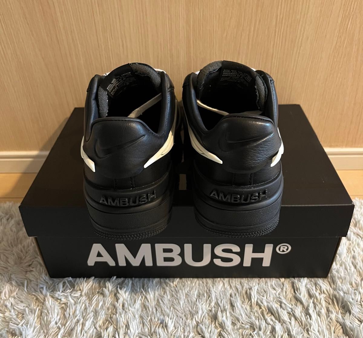 アンブッシュ×ナイキ エアフォース1 ロー ブラック　AMBUSH×NIKE AIR FORCE1 LOW BLACK 26.5