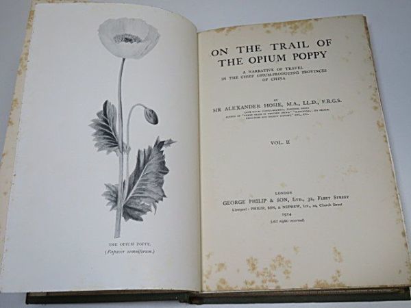 洋書　On the Trail of the Opium Poppy Vol.1，Vol.2 2冊　1912年◆中国 支那 清朝末期 風景 風俗 阿片 アヘン 袁世凱 古写真 貴重資料_画像6