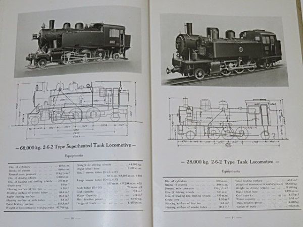 戦前？　汽車製造会社　蒸気機関車　カタログ　1冊　英文◆鉄道関係者所有品_画像7