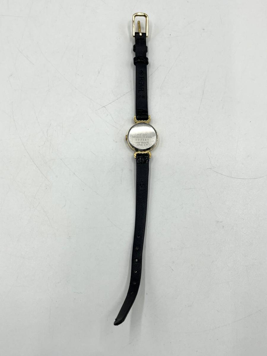 【電池切れ】SEIKO セイコー　1400-0500　クォーツ腕時計　ゴールド文字盤　レディース　ケース：1.9　_画像7