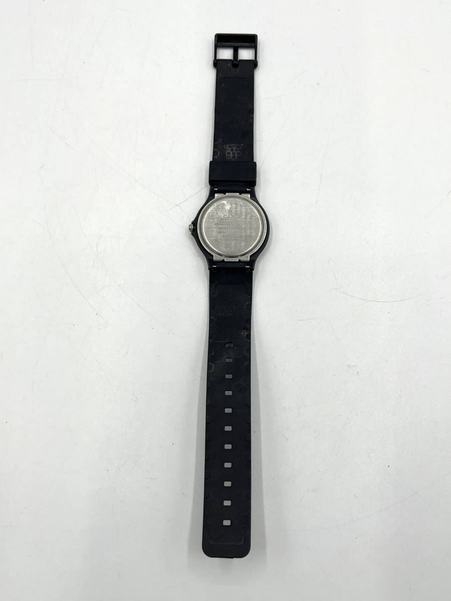 【電池切れ】CASIO カシオ クォーツ 腕時計 白文字盤 ラウンド ベルトブラック ボーイズサイズ MQ-24 ②の画像4