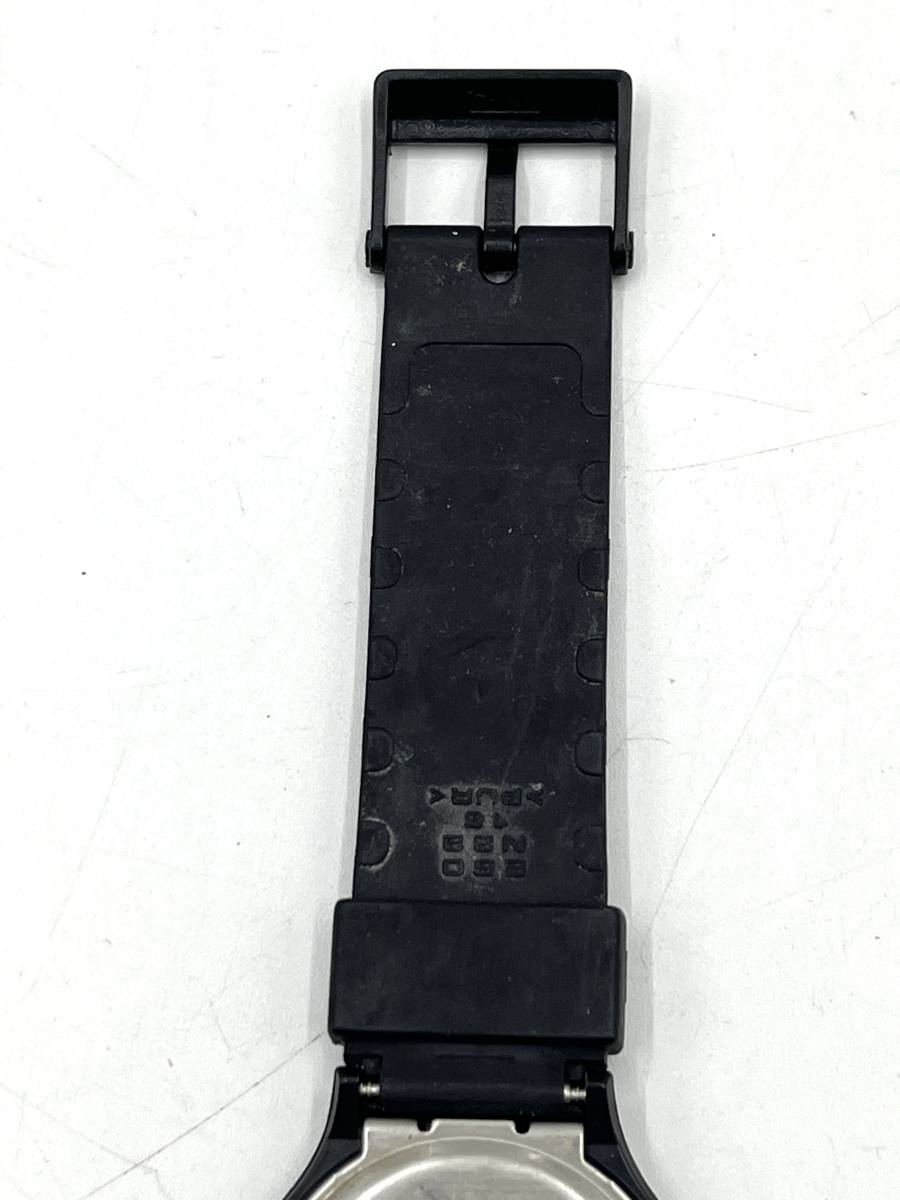 【電池切れ】CASIO カシオ クォーツ 腕時計 白文字盤 ラウンド ベルトブラック ボーイズサイズ MQ-24 ②の画像5