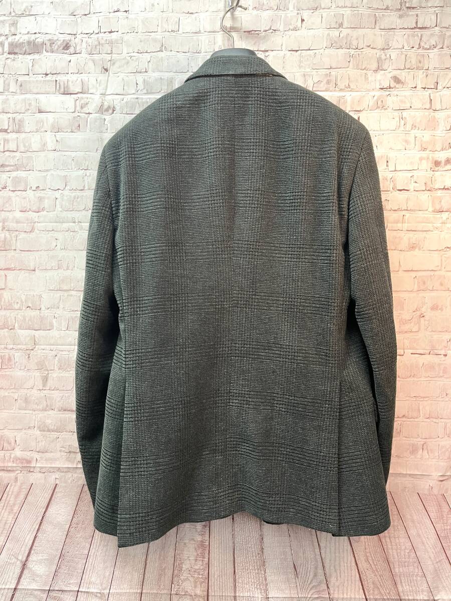 【中古美品】ETRO　エトロ　132-1G888-0095　ウールジャケット　コーデュロイ　グレー系　裏地ペイズリー　46