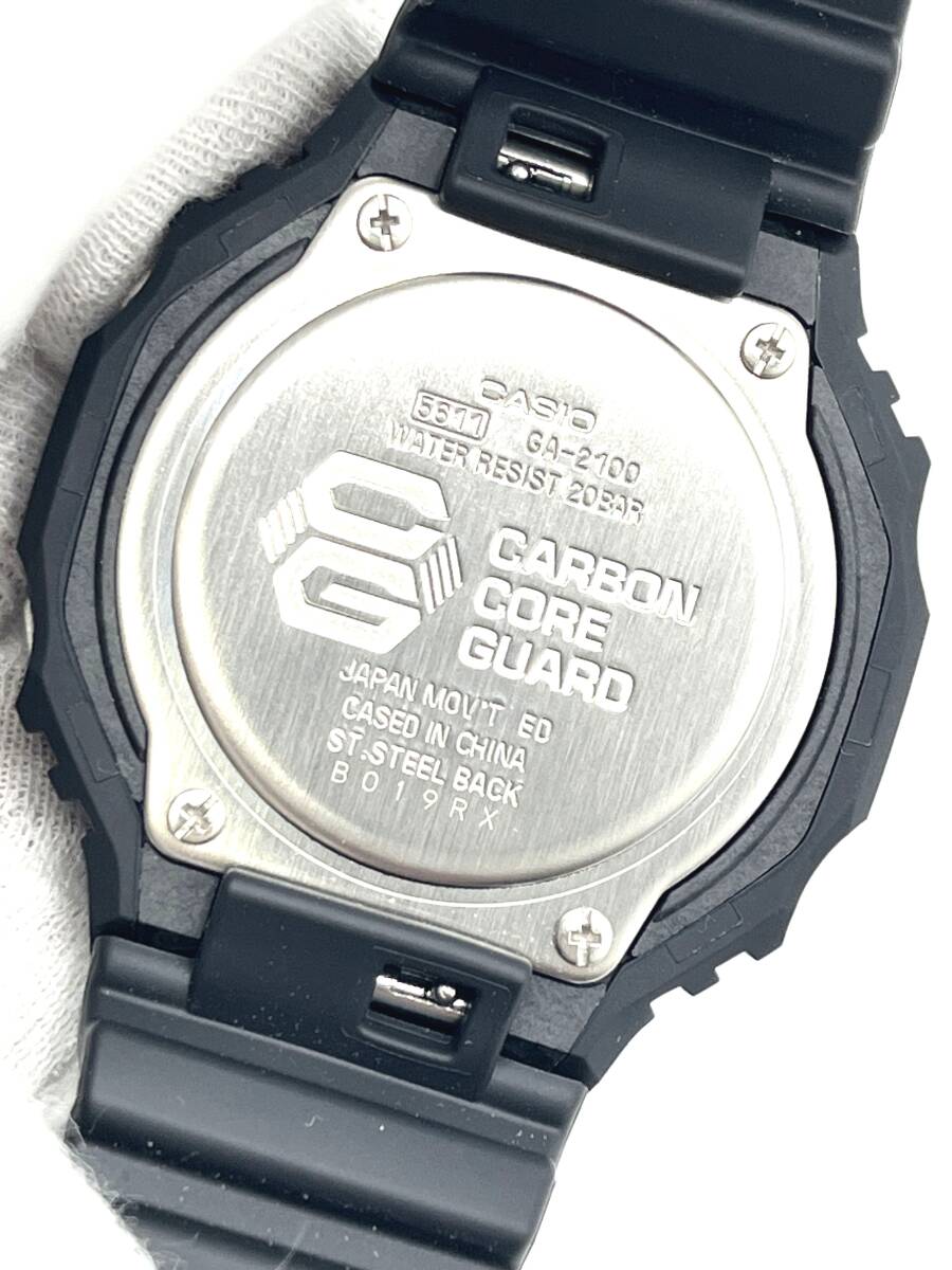 【極美品】CASIO カシオ G-SHOCK デジアナ GA-2100 クォーツ 腕時計 ブラック ジーショック の画像7