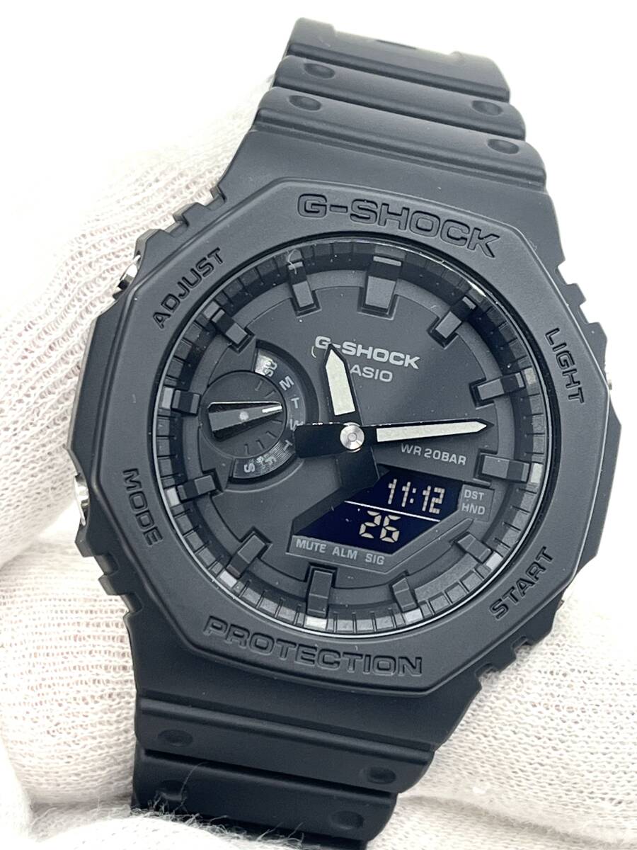 【極美品】CASIO カシオ G-SHOCK デジアナ GA-2100 クォーツ 腕時計 ブラック ジーショック の画像1