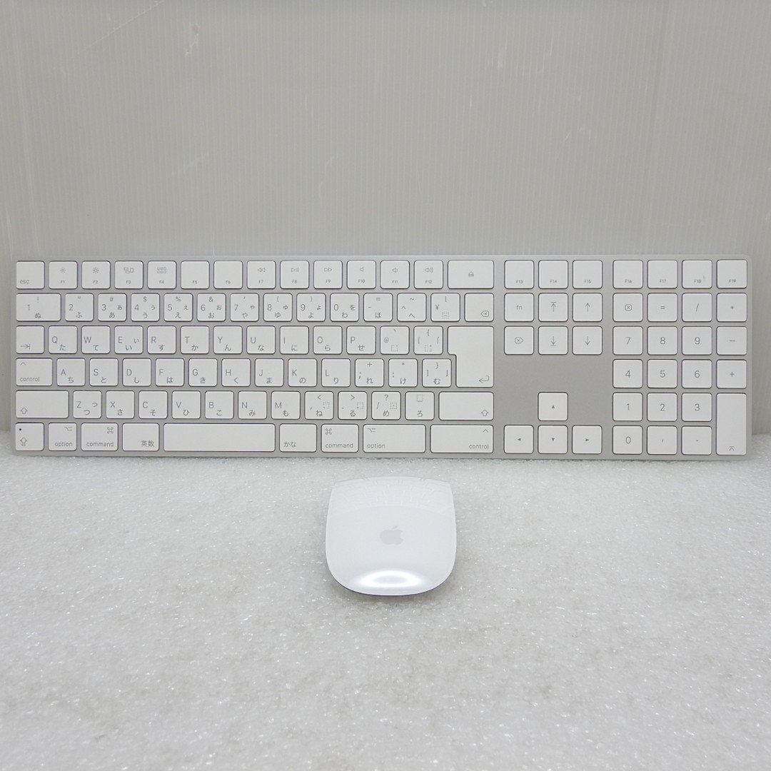 【中古】★送料無料★ Apple Magic Keyboard テンキー有日本語マジックキーボードA1843 マジックマウス2 A1657 セット 057_画像1