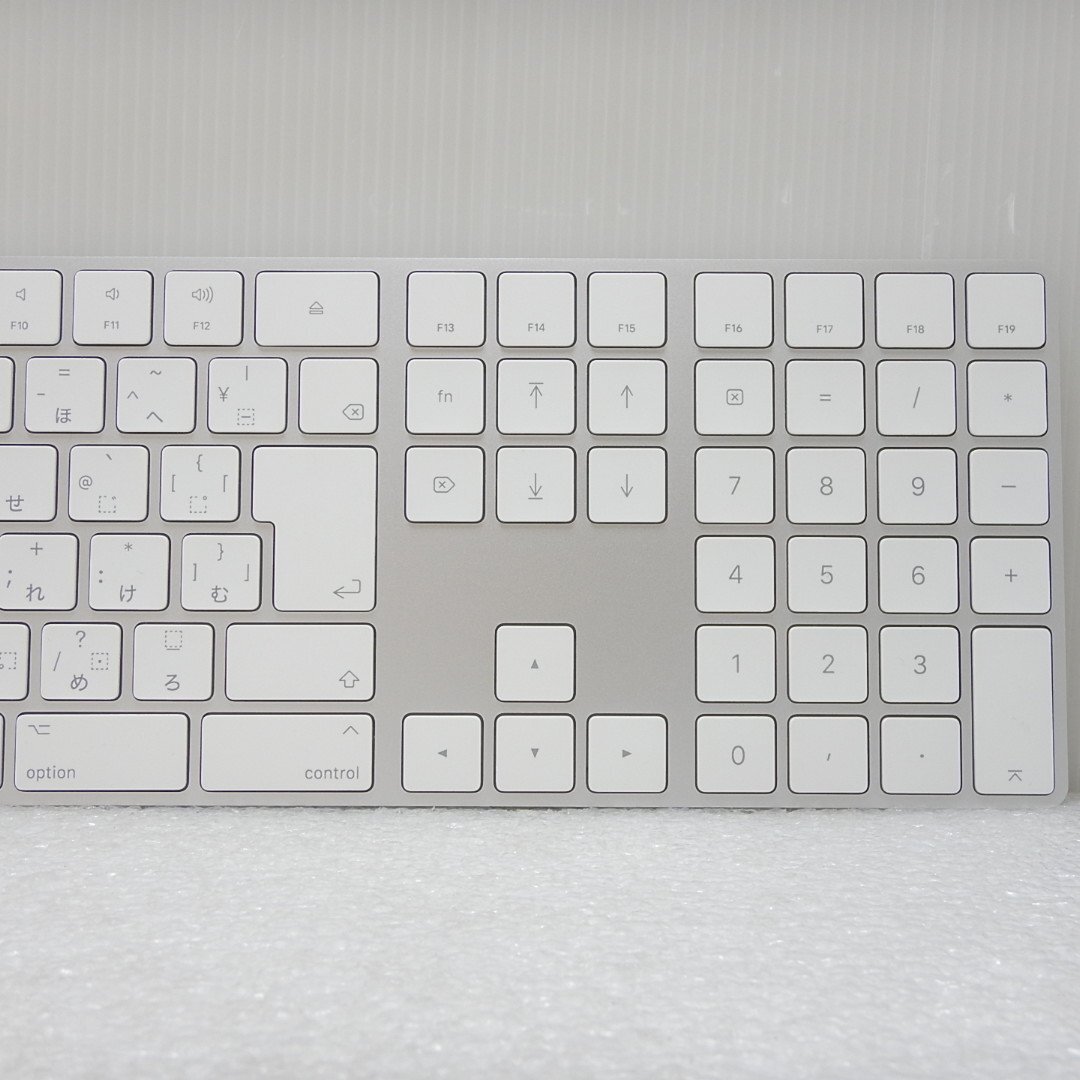 【中古】★送料無料★ Apple Magic Keyboard テンキー有日本語マジックキーボードA1843 マジックマウス2 A1657 セット 076_画像4
