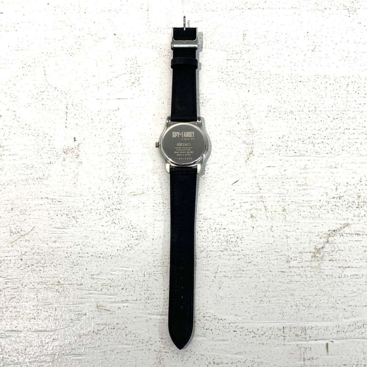 【美品/60】SEIKO セイコー スパイファミリーコラボウォッチ 牛革 腕時計 2000個限定品_画像3