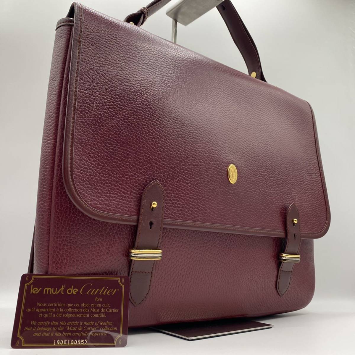 1円〜【極美品】カルティエ Cartier ブリーフケース ビジネス 1円〜【極美品】カルティエ Cartier ブリーフケース ビジネス