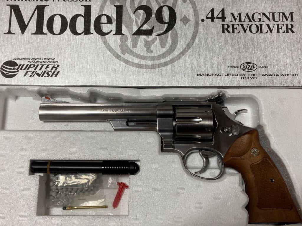 激レア！ タナカ S&W M629 6.5インチ ステンレスジュピターフィニッシュ M29 Nフレーム 純正木製グリップ付き_画像1