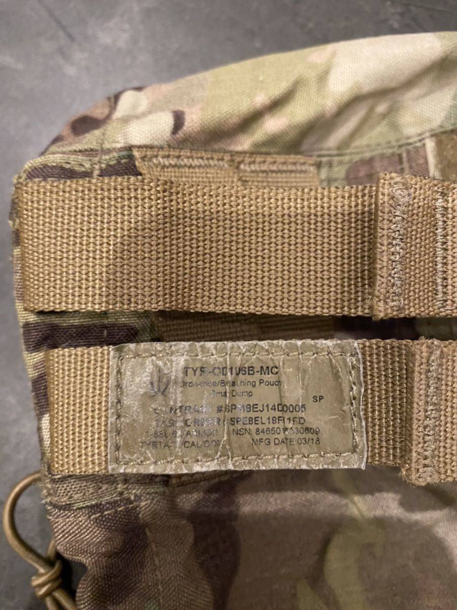 TYR tactical ordnance/breaching dump pouch small dump 実物 マルチカム 米軍 放出 SFLCS マルチカムの画像2