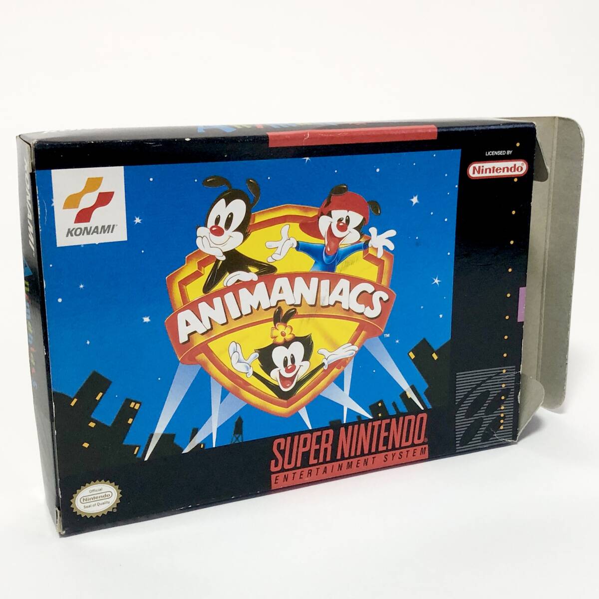 北米版 スーパーファミコン SNES Animaniacs / アニマニアクス 箱説付き 痛みあり 動作未確認 コナミ Konami_画像2