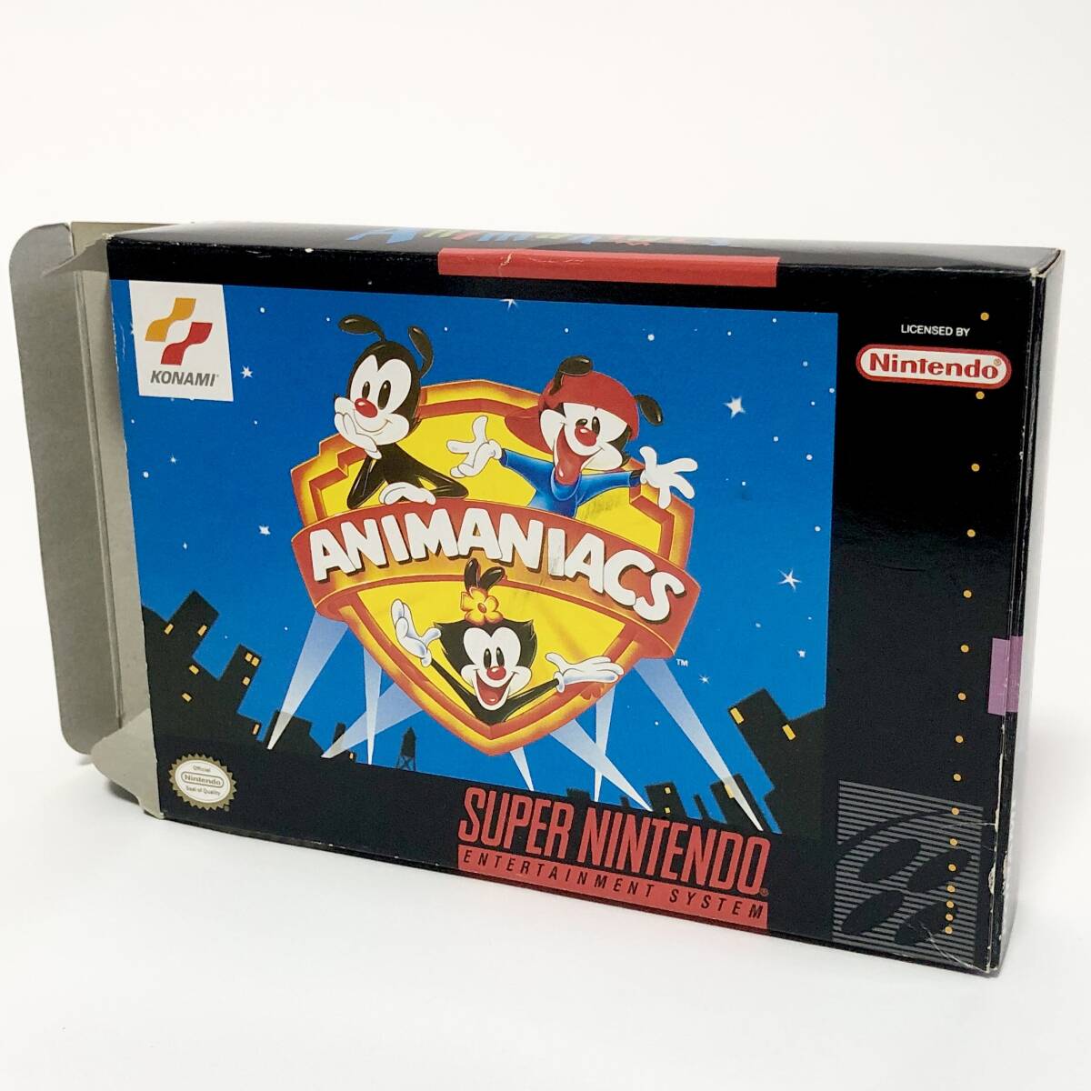 北米版 スーパーファミコン SNES Animaniacs / アニマニアクス 箱説付き 痛みあり 動作未確認 コナミ Konami_画像3