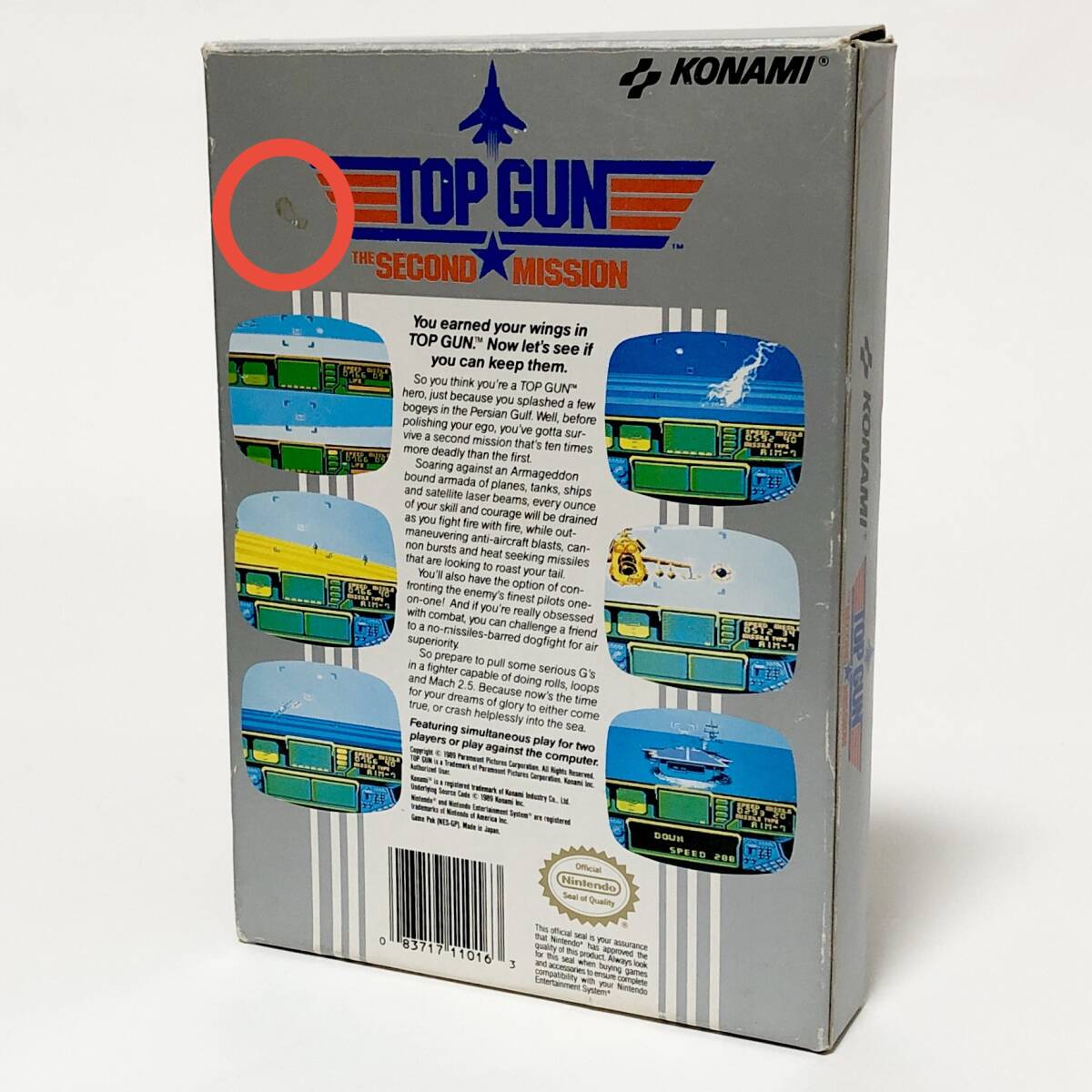 北米版 ファミコン NES Top Gun The Second Mission / トップ 北米版 ファミコン NES Top Gun The Second Mission / トップ