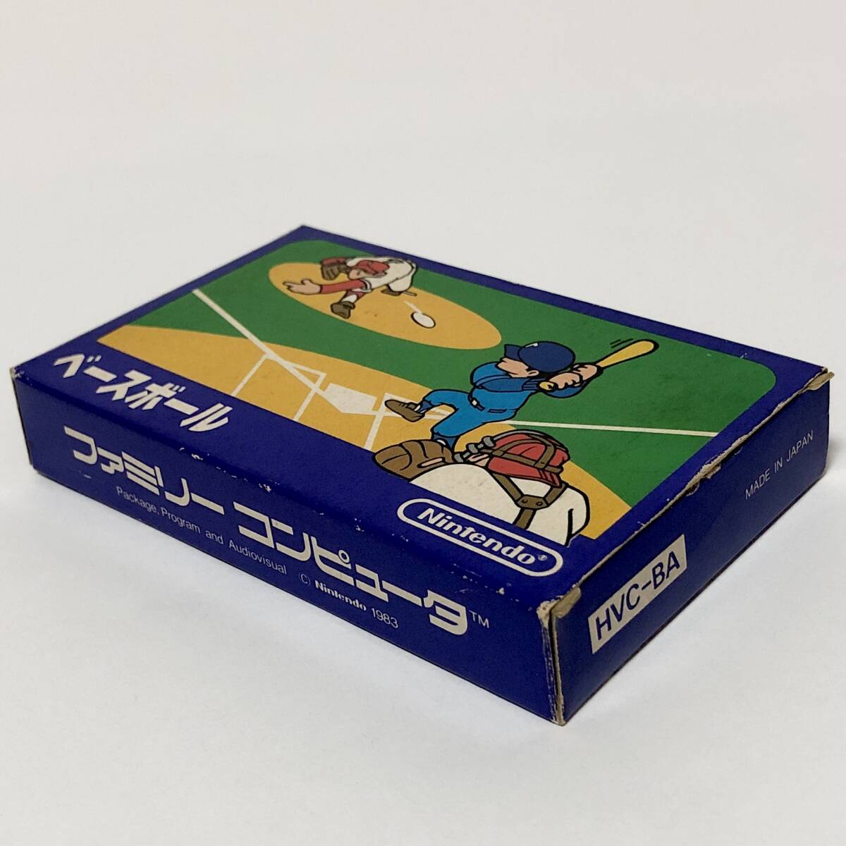 ファミコン ベースボール 小箱版 箱説付き 痛みあり 操作法早見図付き Nintendo Famicom Baseball Small Box Version CIB Testedの画像4