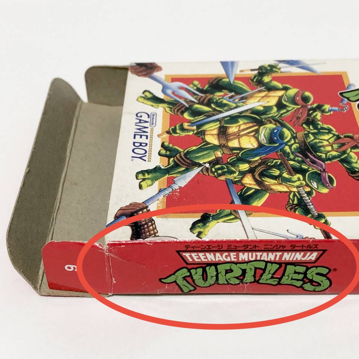 ゲームボーイ TMNT 箱説付き 痛みあり コナミ 動作確認済み Nintendo GameBoy T.M.N.T. Teenage Mutant Ninja Turtles CIB Tested Konami_画像5