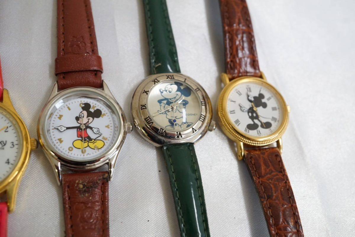 F85 Disney/ディズニー MICKEY MOUSE/ミッキーマウス 腕時計 9点セット アクセサリー 大量 まとめて おまとめ まとめ売り 不動品の画像5