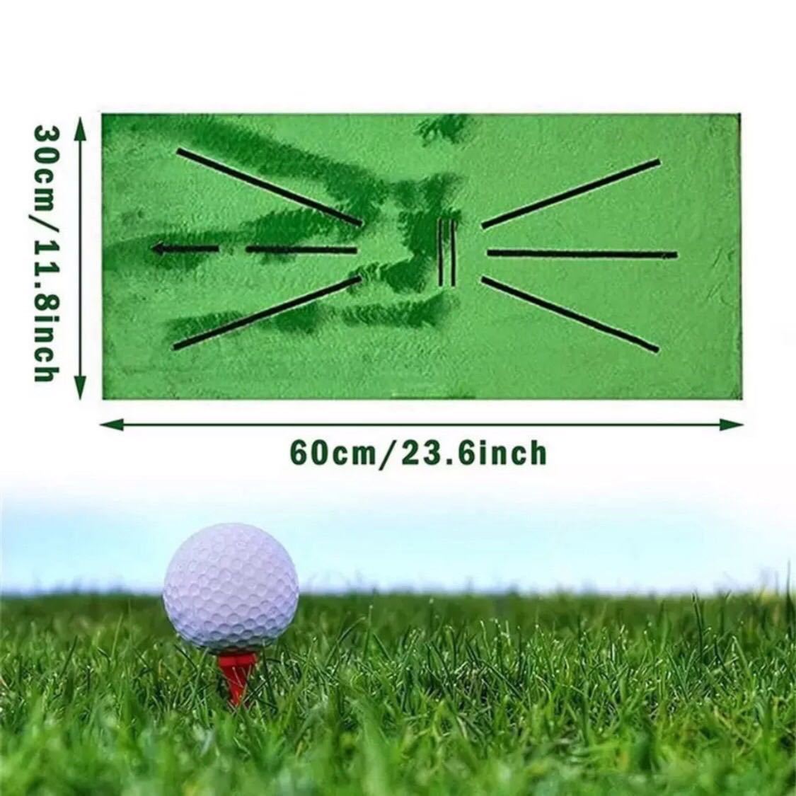 ゴルフ スイング 練習用 マット ソール跡 チェック 分析人工芝 室内練習の画像4
