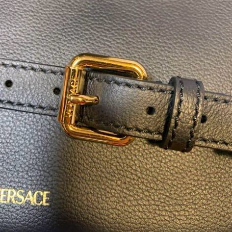 VERSACE Versace .mete.-sa square shoulder bag black 