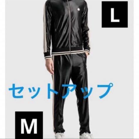 8 MONCLER PALM ANGELS トラックセットアップ　ブラック_画像1