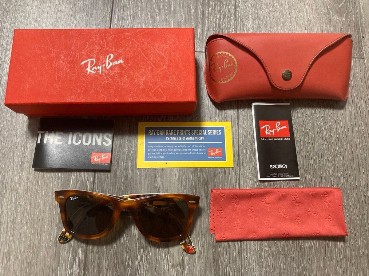 レア Ray-Ban レイバン ウェイファーラー レアプリント ギター レア Ray-Ban レイバン ウェイファーラー レアプリント ギター
