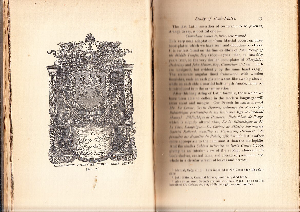 ◇書票研究の手引き/Lord De Tabley/『A Guide to the Study of Book-Plates』英国1900年_画像2