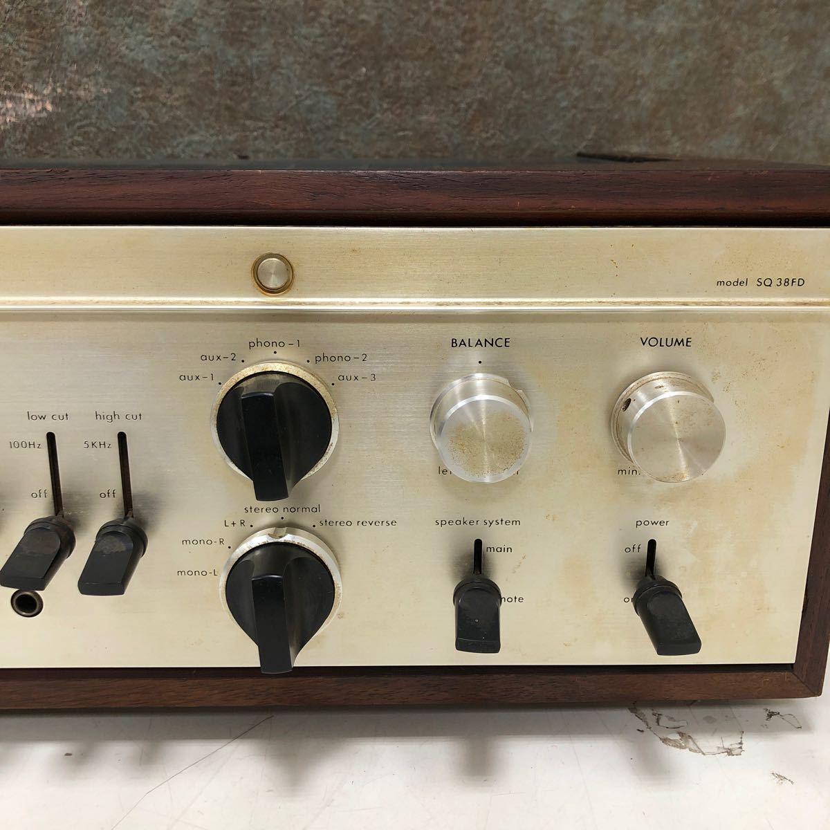 【ジャンク品】2-57 LUXMAN ラックスマン SQ38FD 管球式プリメインアンプ オーディオ機器 音響_画像4