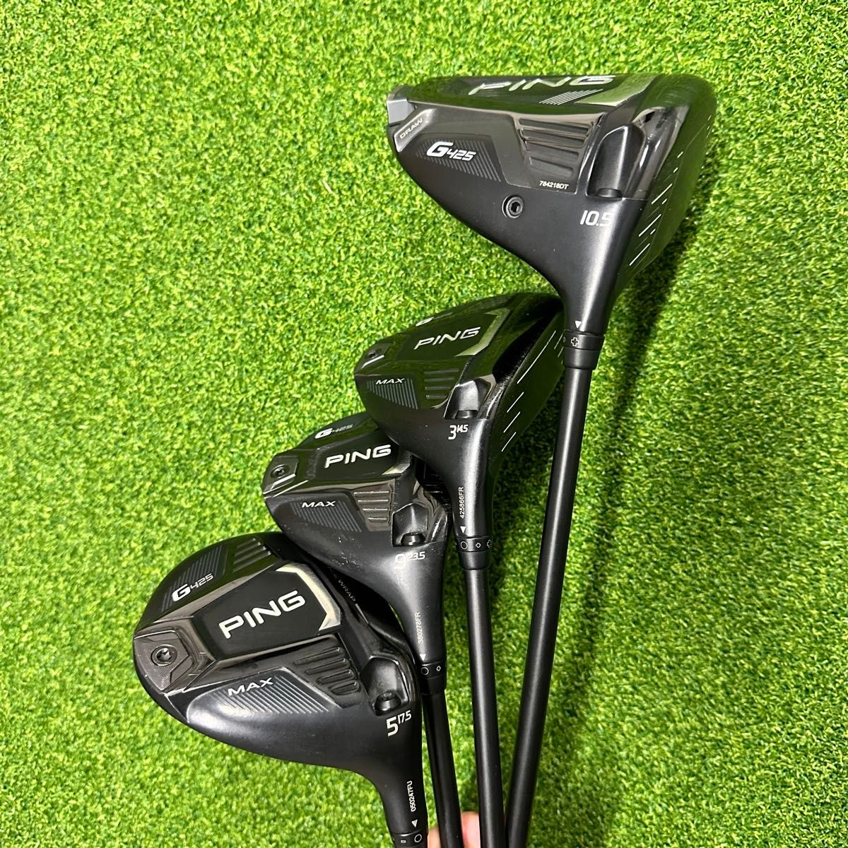 【値下げ】PING G425 MAX 1/3/5/9w、G710アイアン7本（6,7,8,9,w,u,s）全11本（＋Sシャフト）