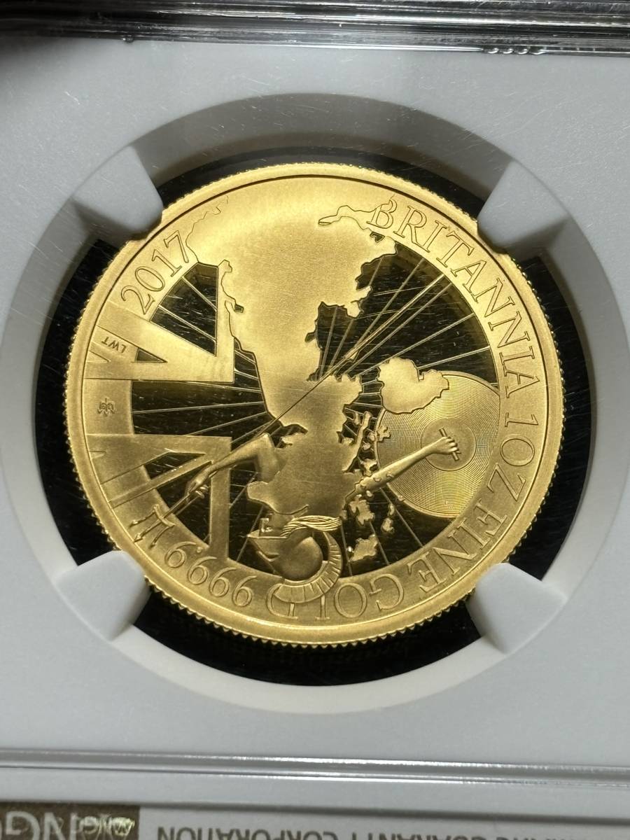 2017年　イギリス　ブリタニア金貨発行30周年記念プルーフ金貨　（1オンス）（PF69UCAM）_画像5