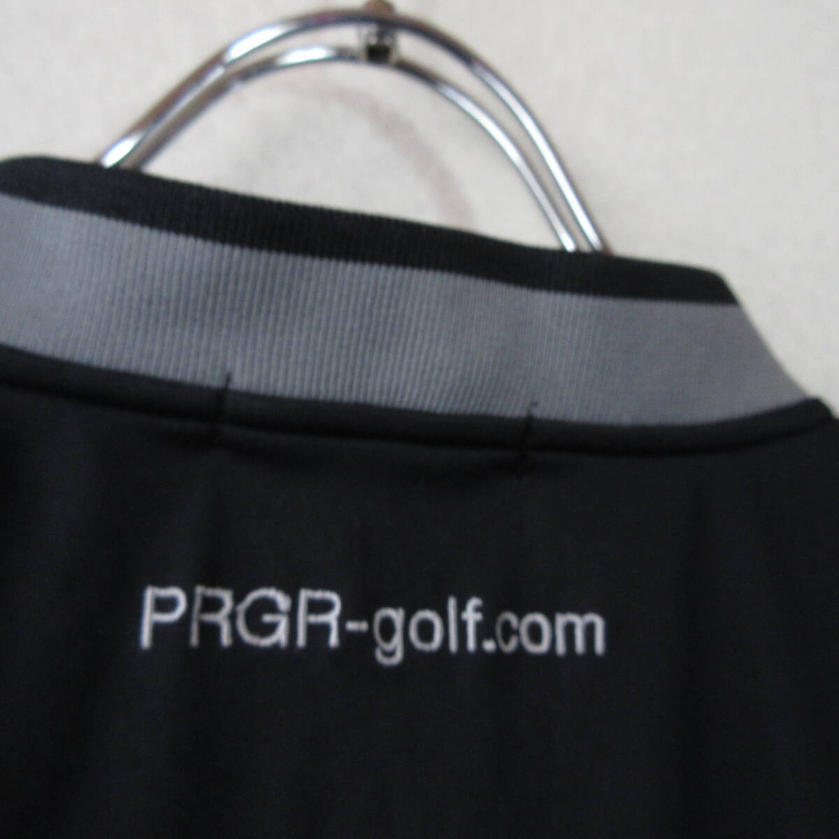 ○美品 PRGR GOLF プロギア◆ゴルフウエア ピステ シャカシャカ 撥水 長袖◆メンズ ブラック LLサイズ_画像8