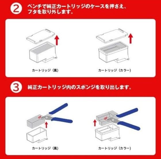 J-ECO製 3色カラー 染料 単品 大容量 CE、SGS認証工場 キヤノン用 詰め替えインクカートリッジ