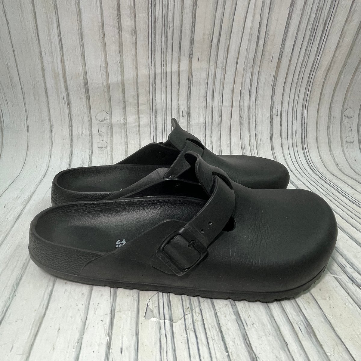 m002 E4(80) BIRKENSTOCK ビルケンシュトック ボストン EVA エバ ブラック 黒 サイズ28.5cm メンズ サンダル_画像4