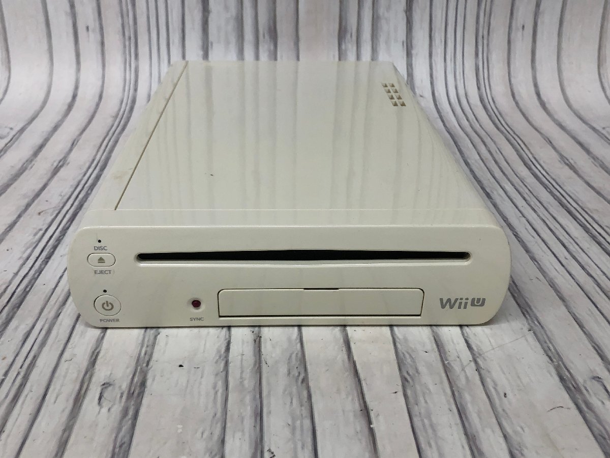 m001 I(100) WiiU 本体 ゲームパッド WUP-101 WUP-010 ウィーリモコン×3 ハンドル×2 本体初期化済 現状渡し 任天堂 Nintendo_画像4