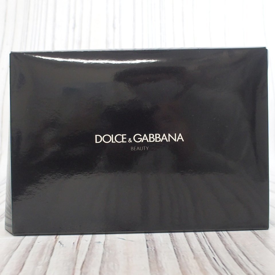 f002 C1 1.未使用 ドルチェ＆ガッバーナ DOLCE＆GABBANA コスメポーチ 化粧ポーチ ベルベット 黒 ブラック ノベルティ_画像6