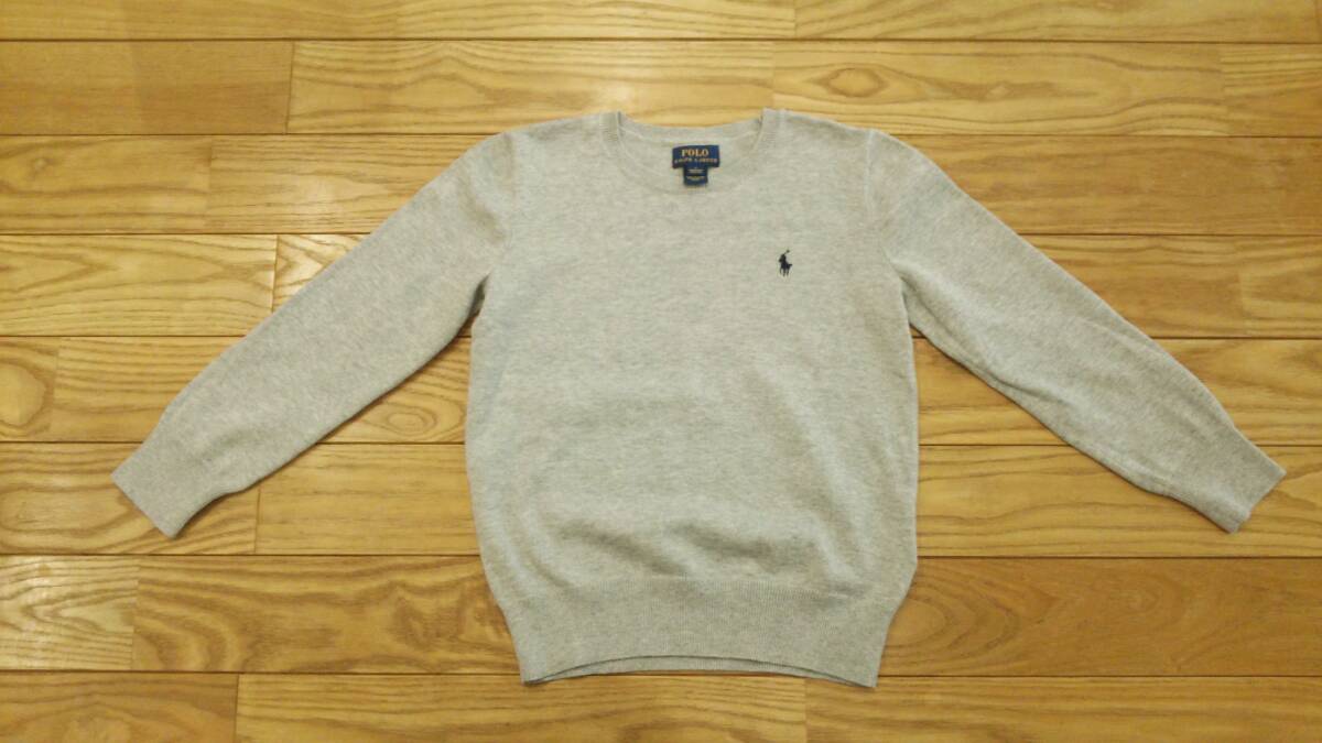 POLO　RALPH　LAUREN　コットンクルーネックセーター　130_画像1