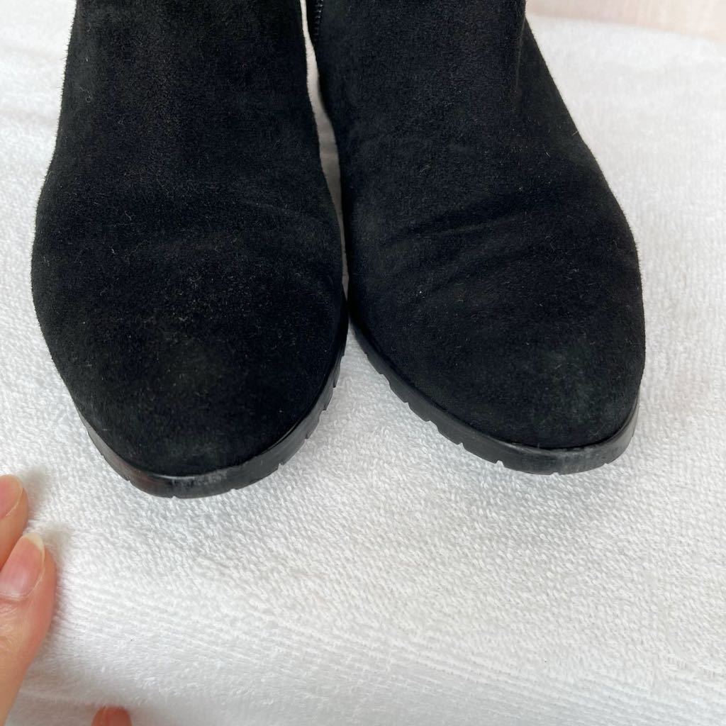 Kanematsu Ginza kanematsu short boots suede black 23cm