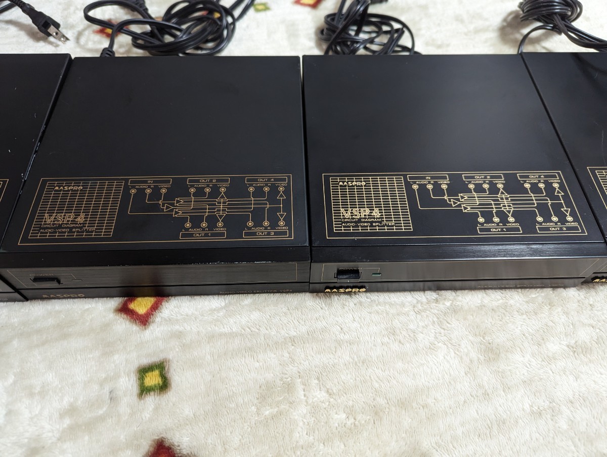 4台セット 完動品 美品 マスプロ電工 AV分配器 VSP4 4台セットで45,000円相当_画像5