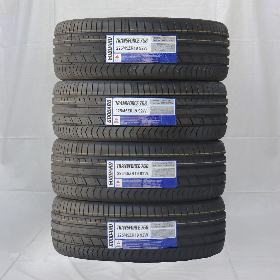 225/45R19 92W GODDARD TRANSFORCE 768 23年製 送料無料 4本税込 \28,800 より 2_画像1