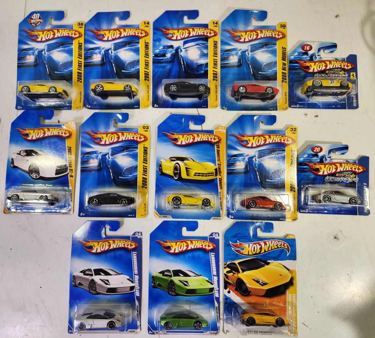 □Hot Wheels ホットウィール まとめセット 13台 GB-R CORVETTE LANBORGHINI Audi Ferrari Porsche セット_画像10