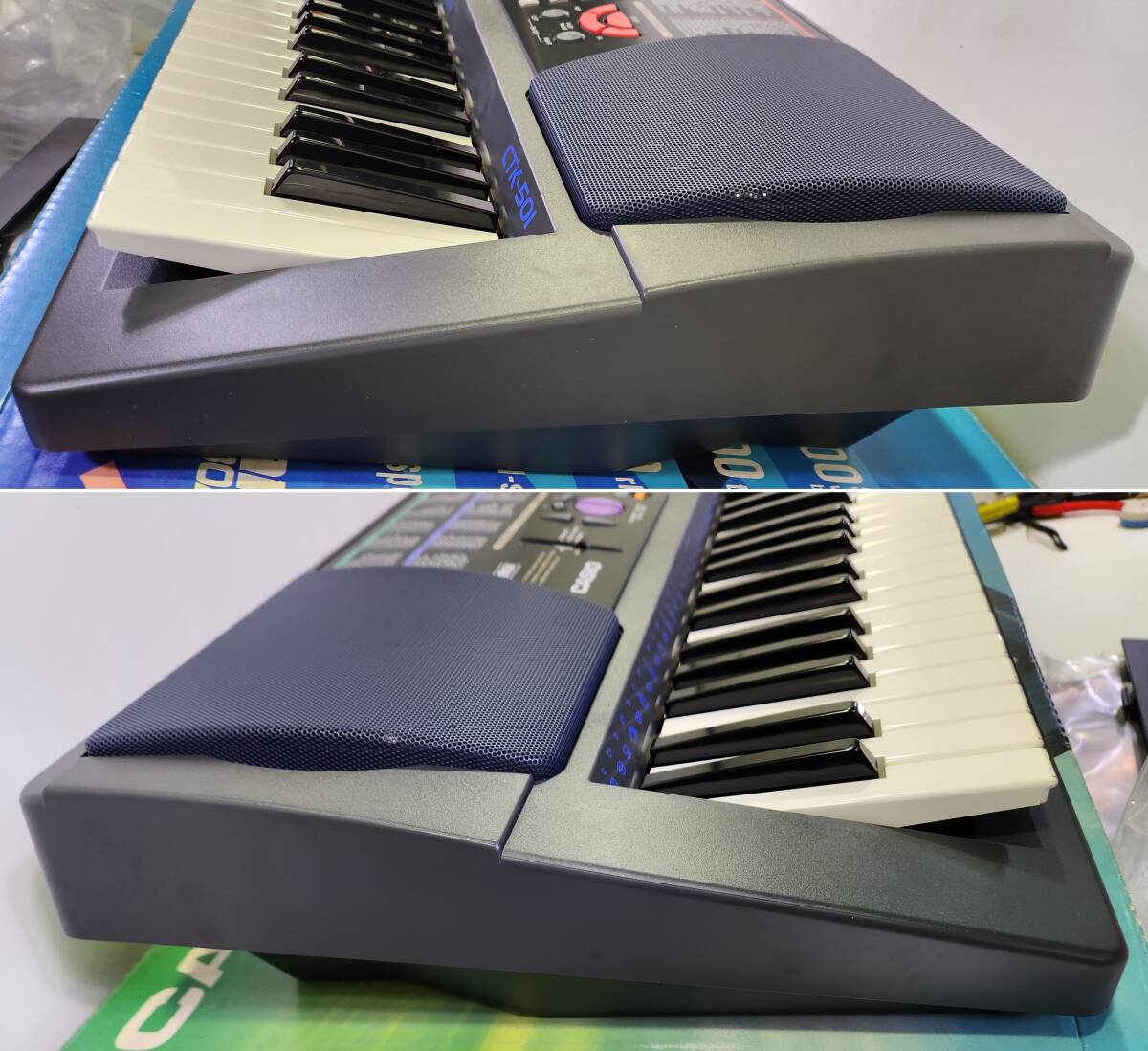 □[元箱付き] CASIO カシオ 電子キーボード CTK-501 ブラック 61鍵盤 電子ピアノ 鍵盤楽器 アダプターなし_画像9