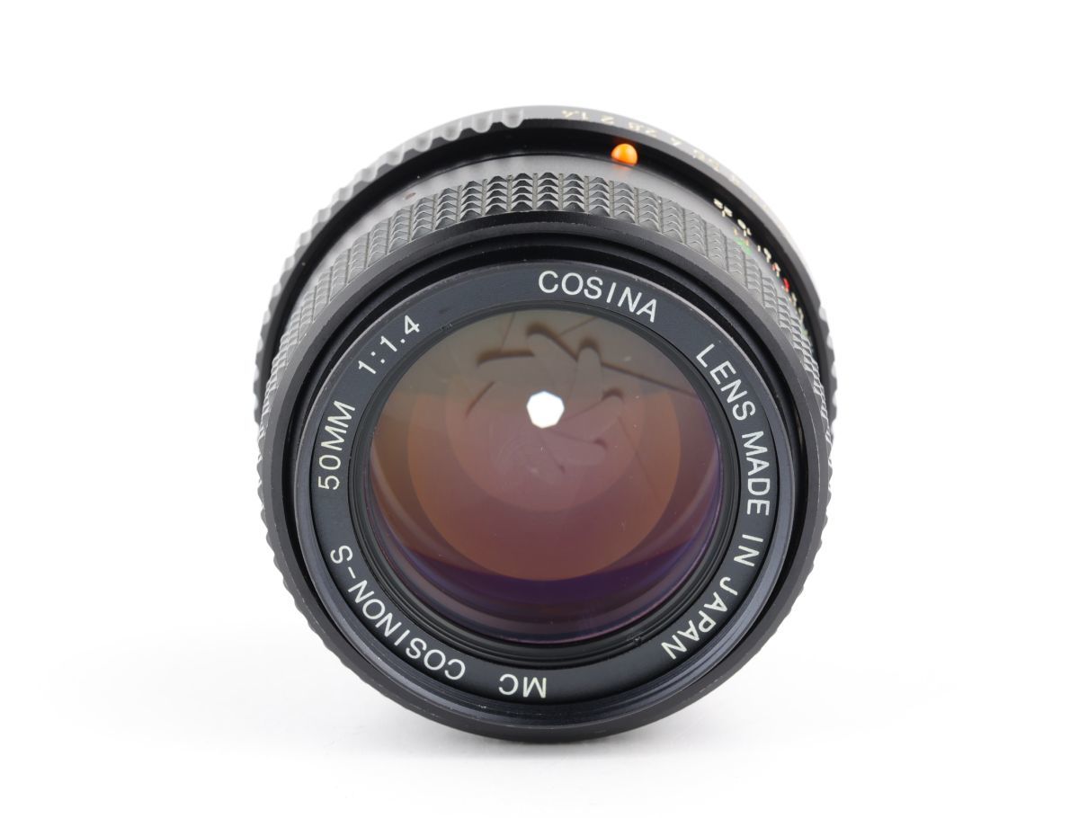 05209cmrk COSINA COSINON-S 50mm F1.4 単焦点 標準レンズ ペンタックス Kマウント_画像6