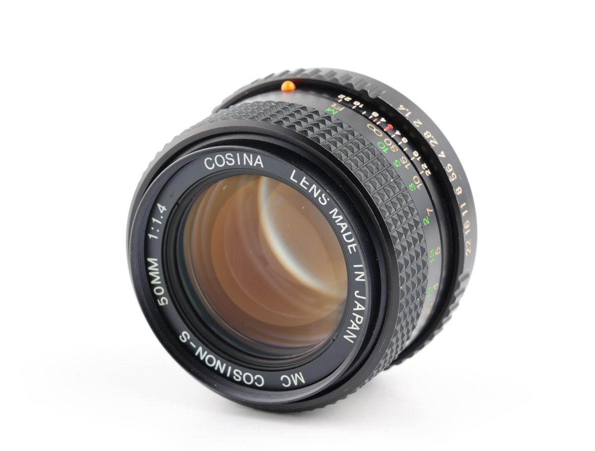 05209cmrk COSINA COSINON-S 50mm F1.4 単焦点 標準レンズ ペンタックス Kマウント_画像8