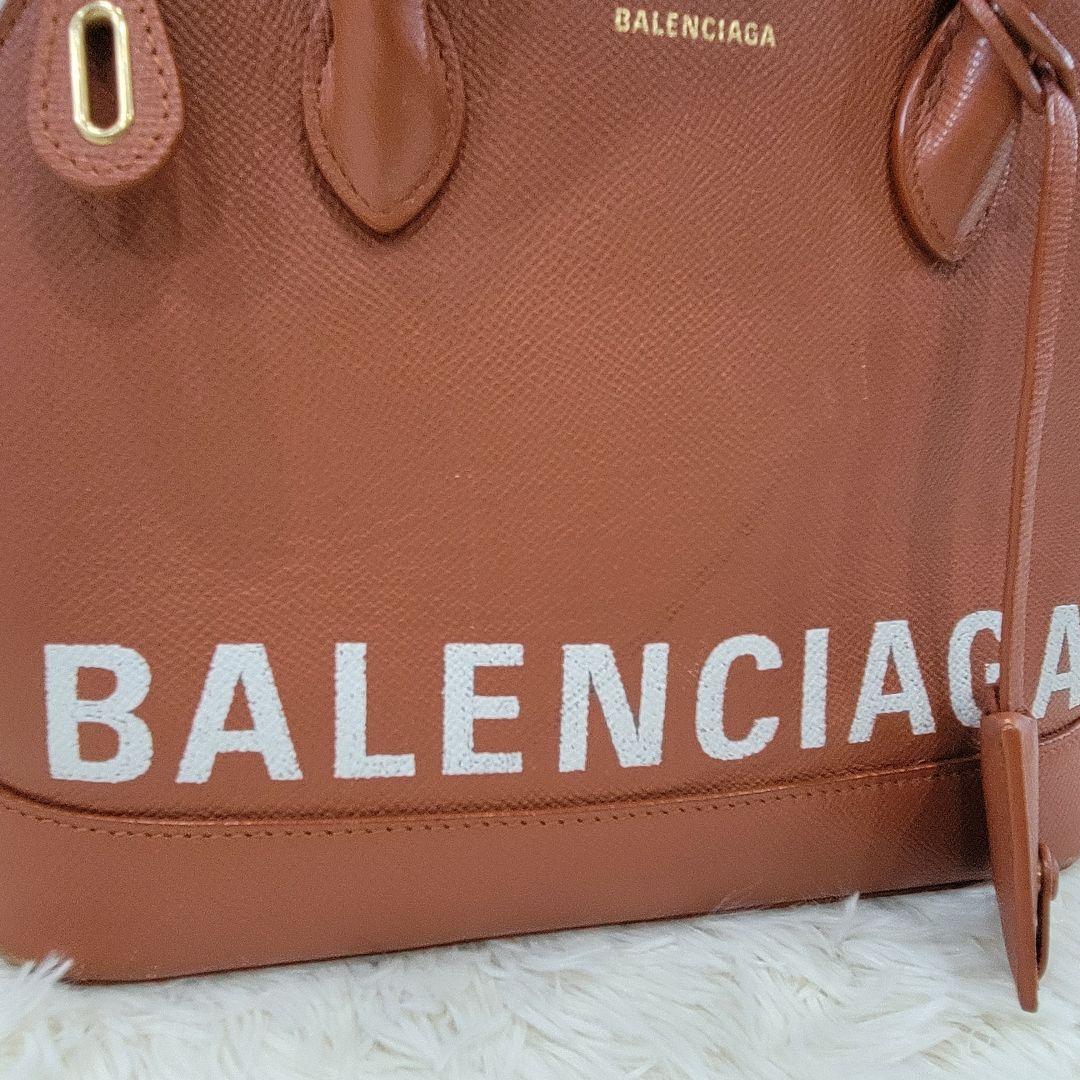 BALENCIAGA　ヴぃルトップ　ハンドル　ブラウン　ハンド　bag　バッグ_画像4